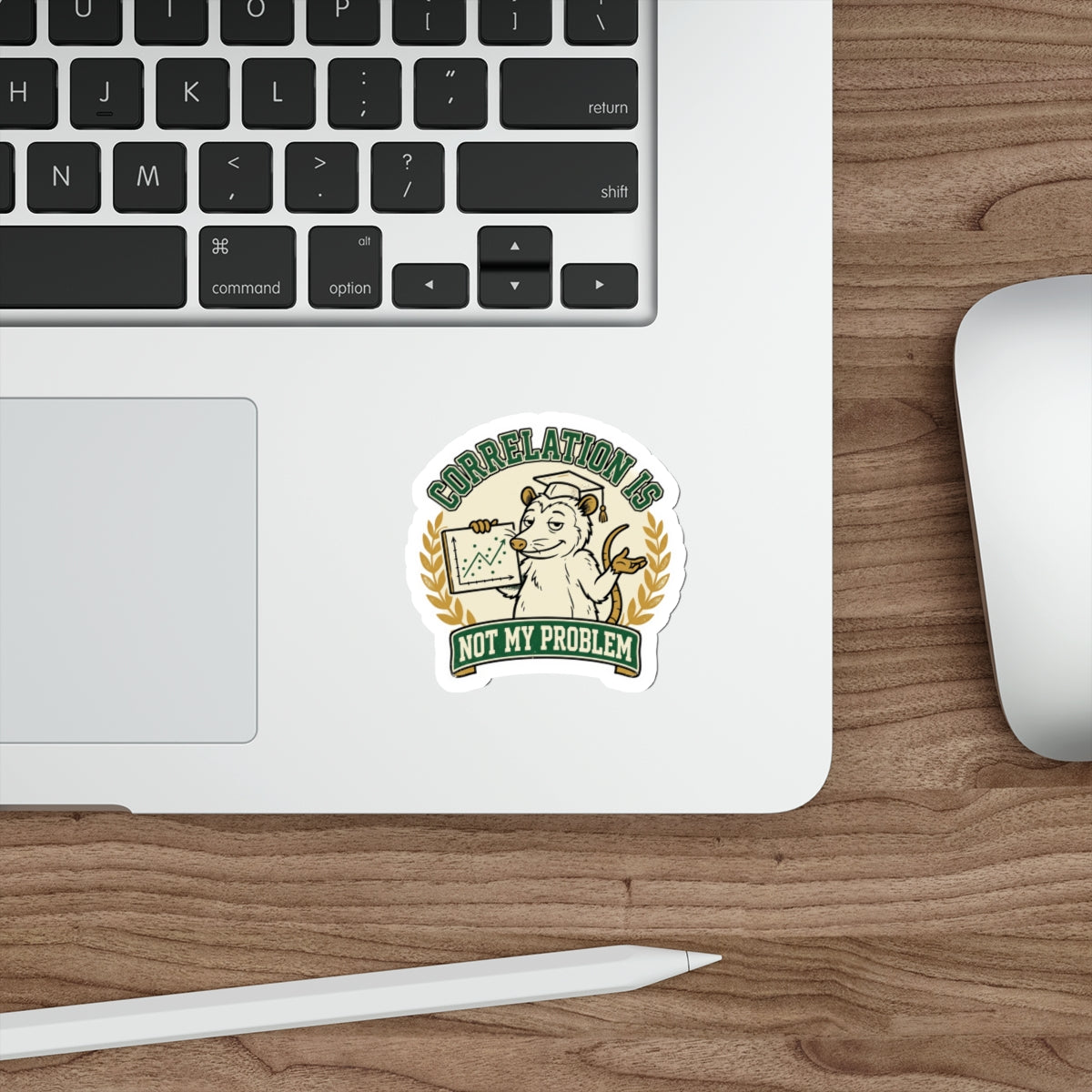Correlation Is Not My Problem — Opossum Sticker