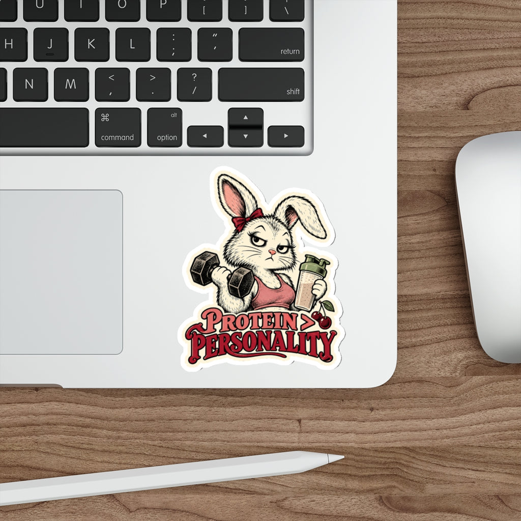 Protein > Personality — Bunny Sticker