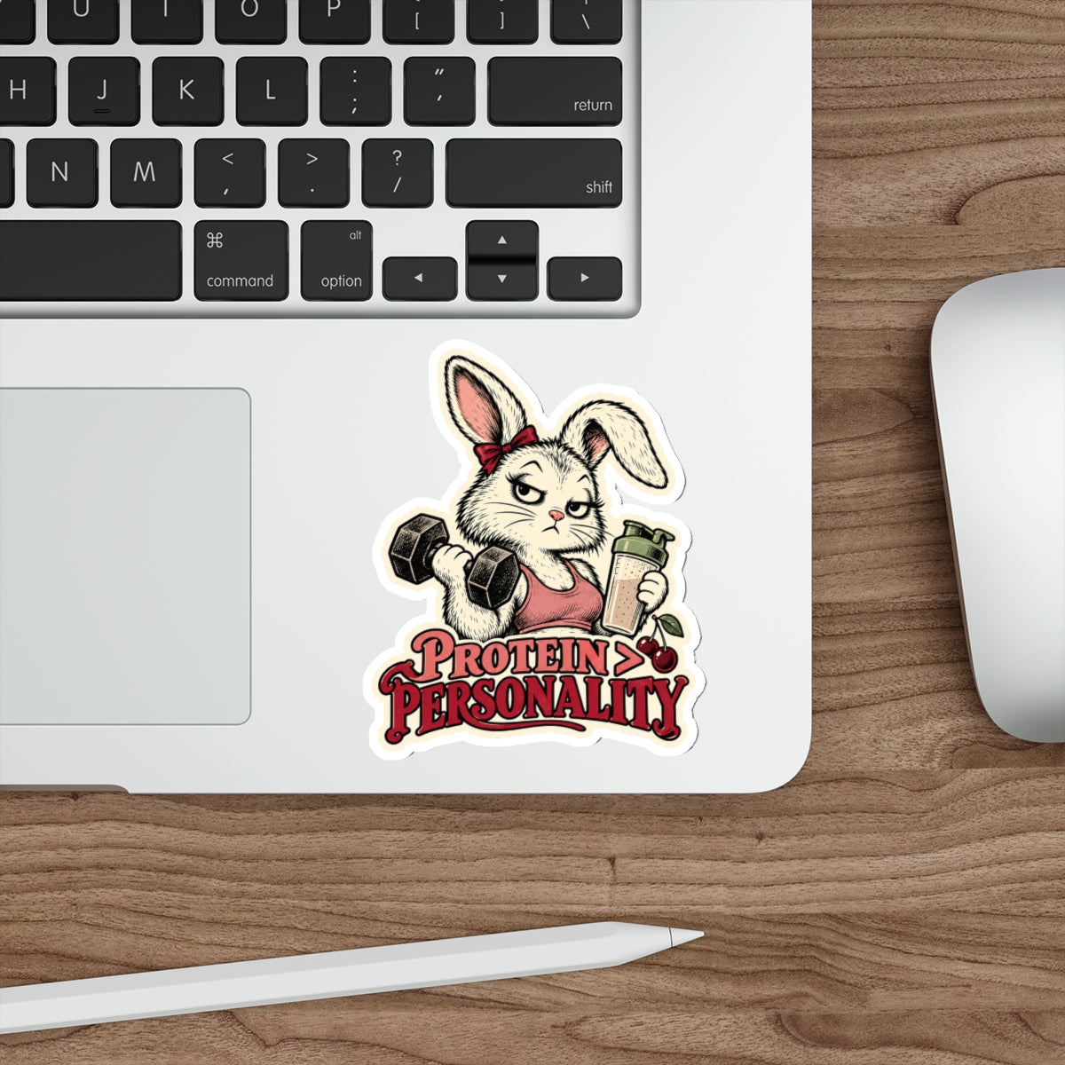 Protein > Personality — Bunny Sticker
