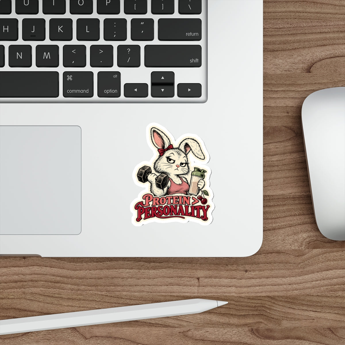 Protein > Personality — Bunny Sticker