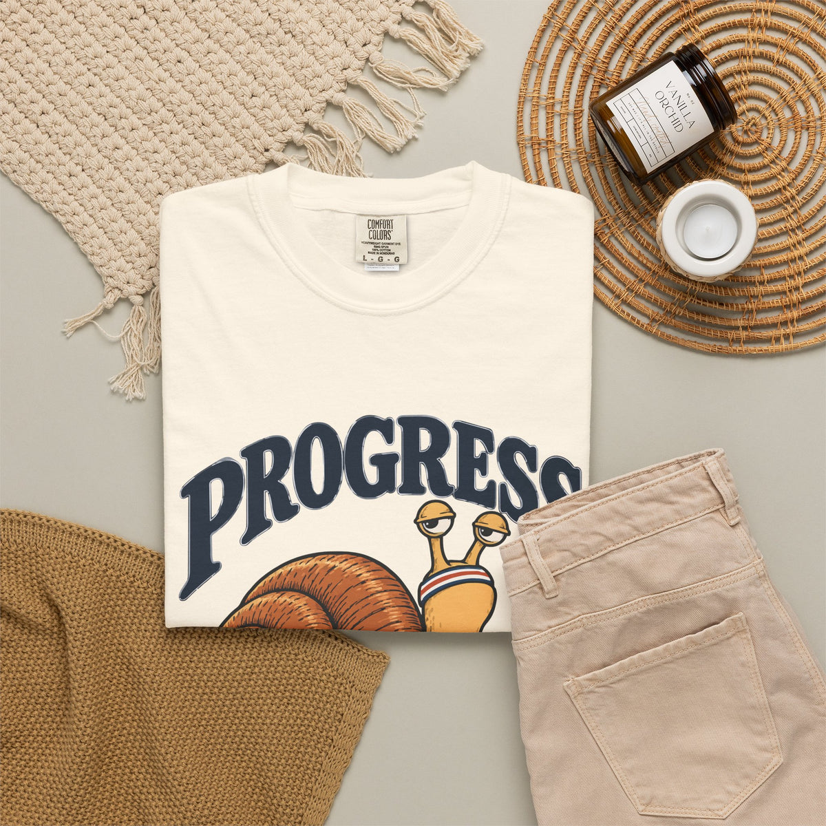 Progress. Allegedly. — Two-Sided Snail Graphic Tee