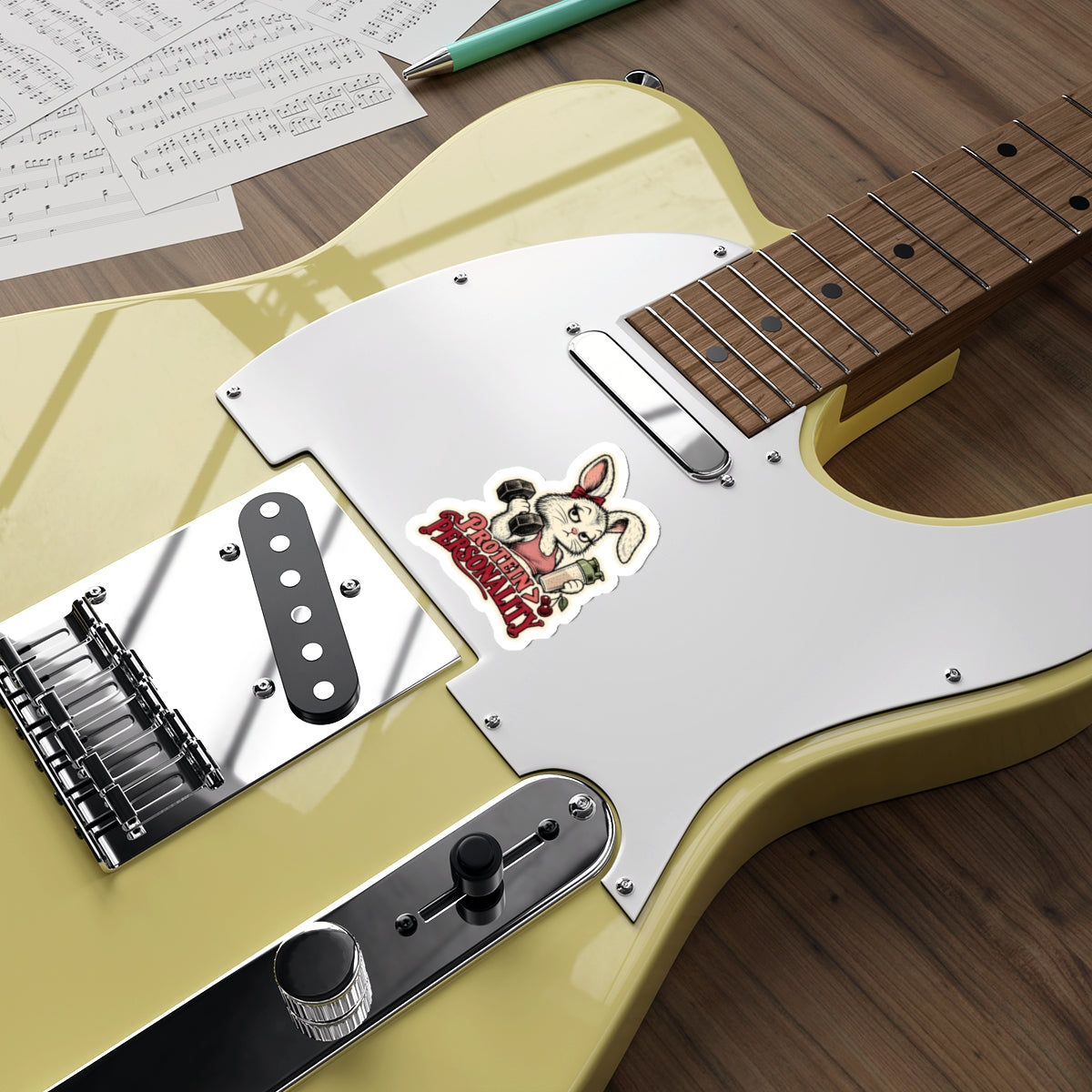Protein > Personality — Bunny Sticker