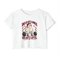 Delicate Looks, Heavy Lifts — Two-Sided Swan Crop Top