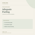 Adequate Fueling — editable digital resource from Nutrient Dense