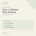 Type 2 Diabetes Plate Method — editable digital resource from Nutrient Dense