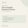 The Complete Handout Library — editable digital resource from Nutrient Dense